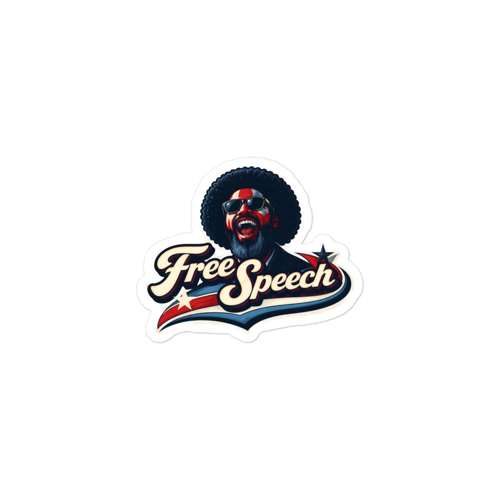 Afroman Free Speech Bubble-free stickers