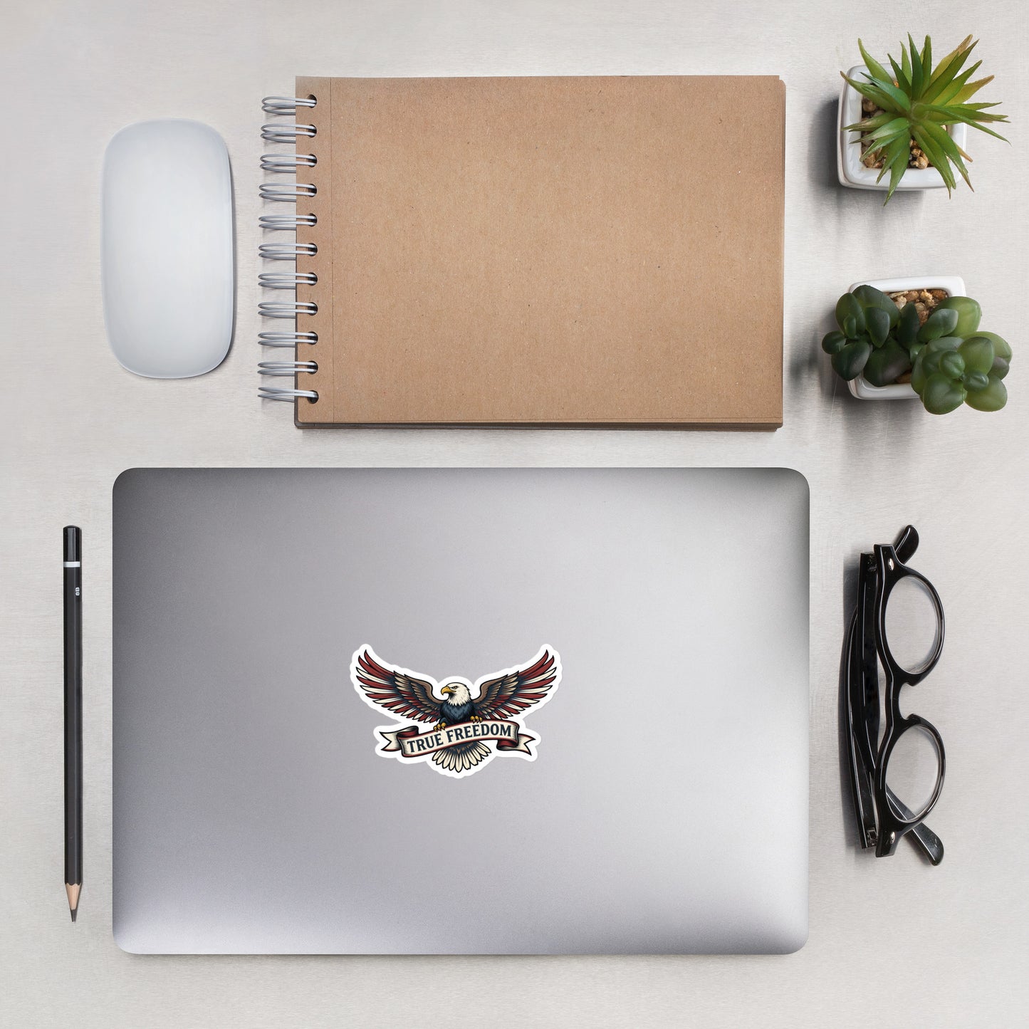 True Freedom Eagle Bubble-free stickers