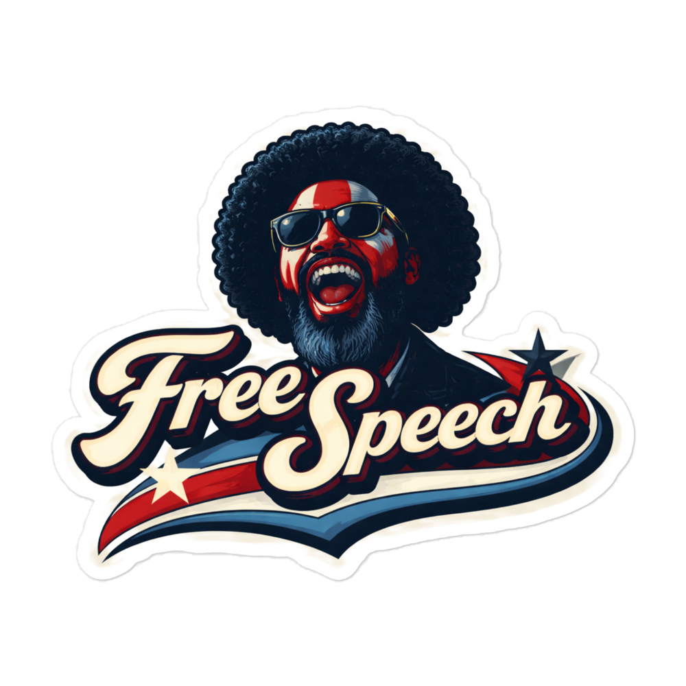 Afroman Free Speech Bubble-free stickers